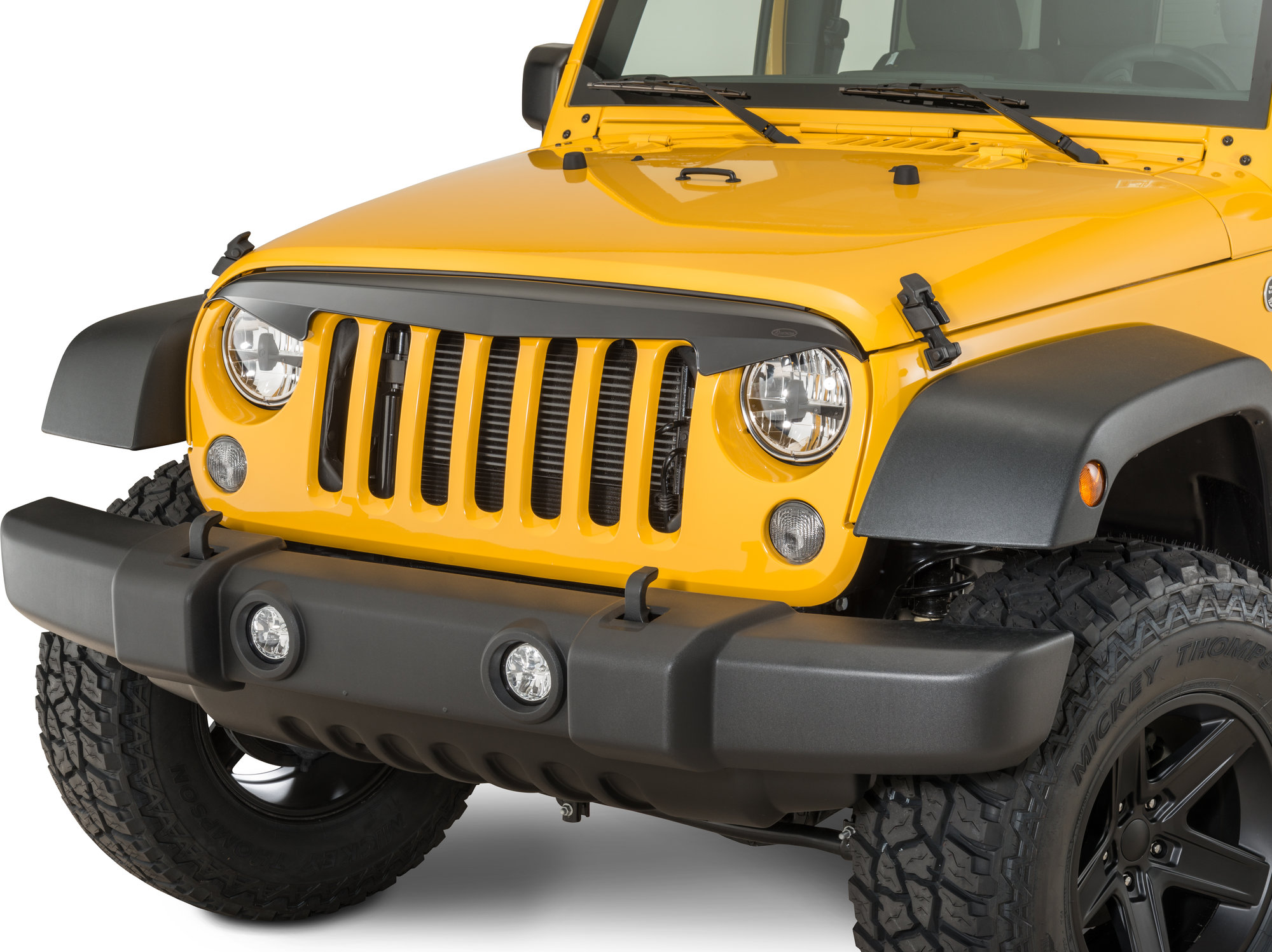Quadratec Attitude Grille Hood Deflector for 0718 Jeep Wrangler JK