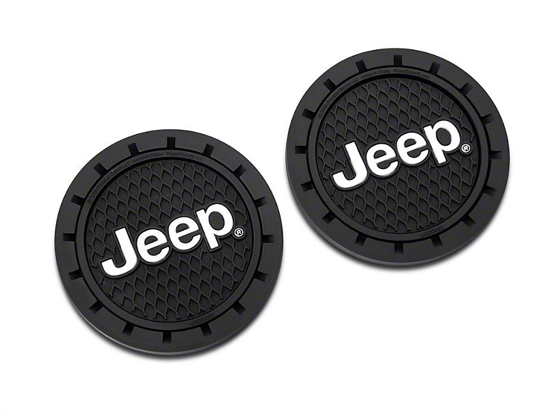 Plasticolor 000652R01 Jeep Logo Cup Holder Coaster for Jeep Vehicles |  Quadratec