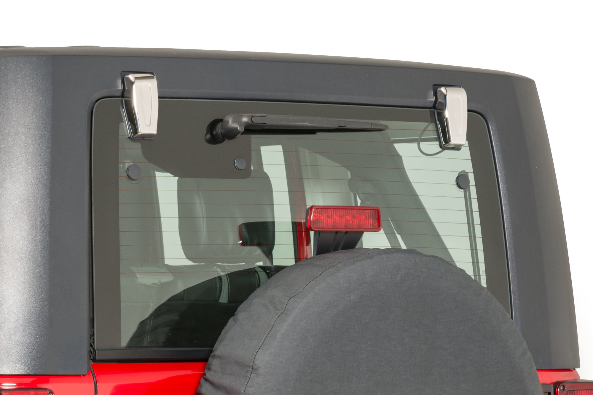 Kentrol 30018 Stainless Steel Hardtop Hinge Overlays for 07-18 Jeep  Wrangler JK | Quadratec