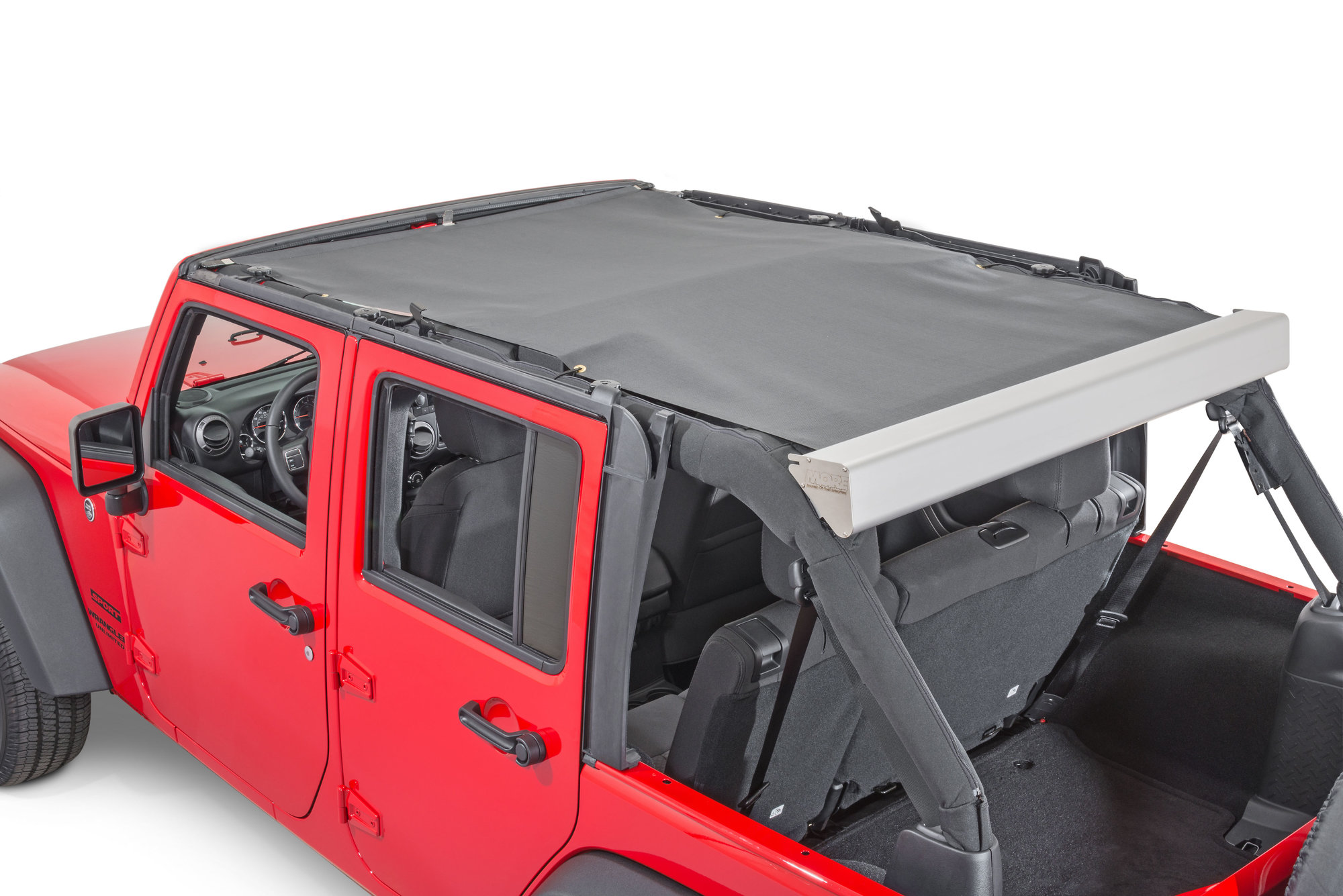 Mountain Off-Road Retractable Roller Sun Shade for 07-18 Jeep Wrangler JK |  Quadratec