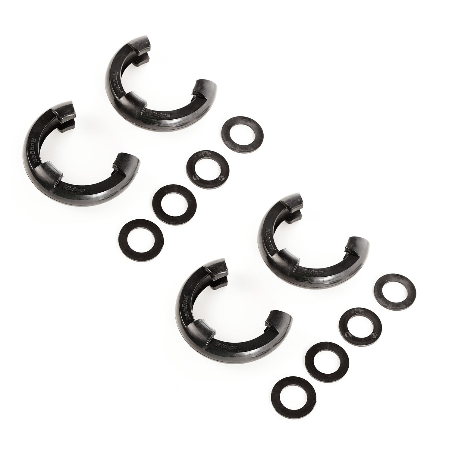 Black Pack of 2 D-Ring Shackle Isolators with 4 Pieces Washer for 0.75 inch Shackle Gear Design D-Ring Isolators Fits Standard 3//4 Shackle Protect Shackle /& Bumper Reduce Rattling 2 Years Warranty