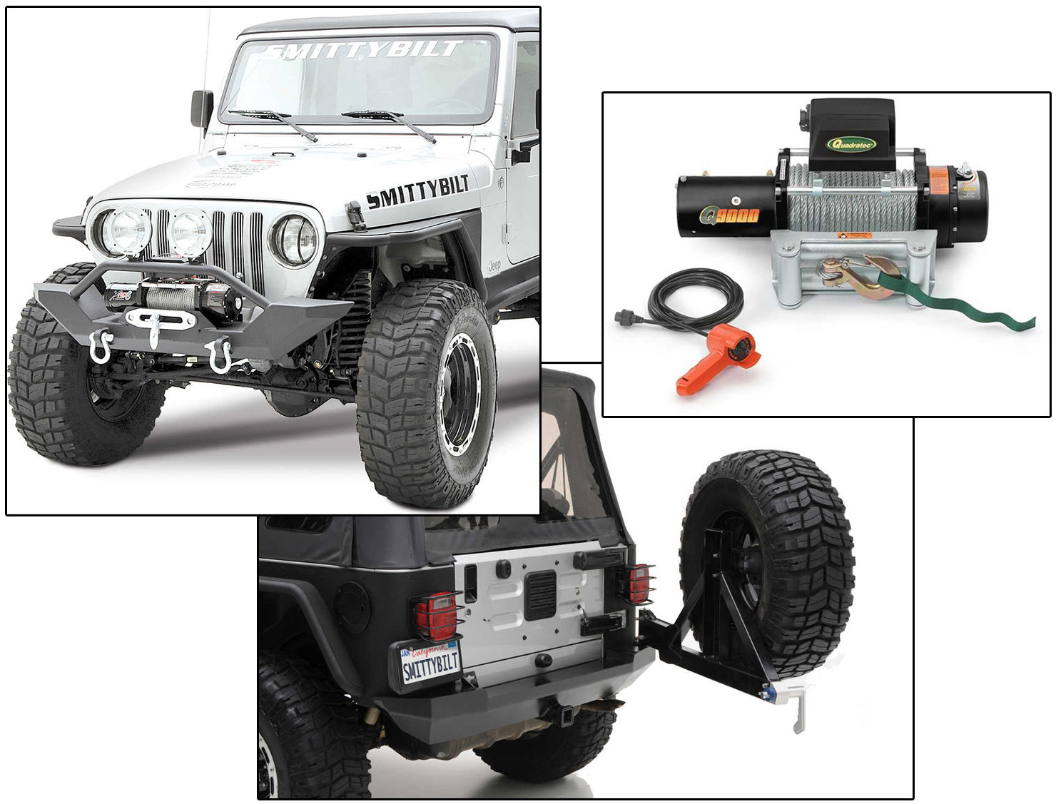Smittybilt Xrc Front Amp Rear Bumper With Q9000 Self