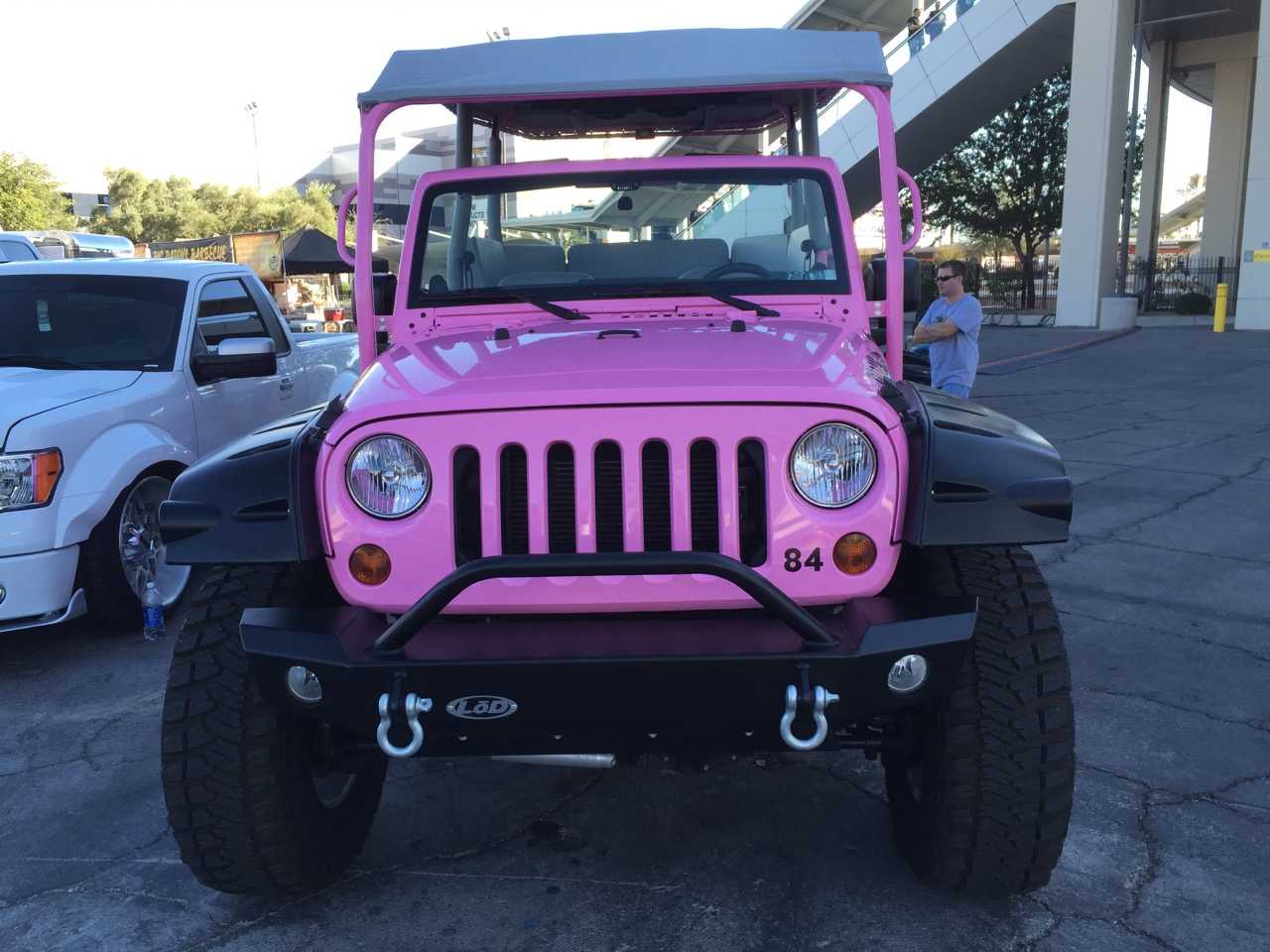 The pink Jeep Wrangler is designed specifically for Pink... 