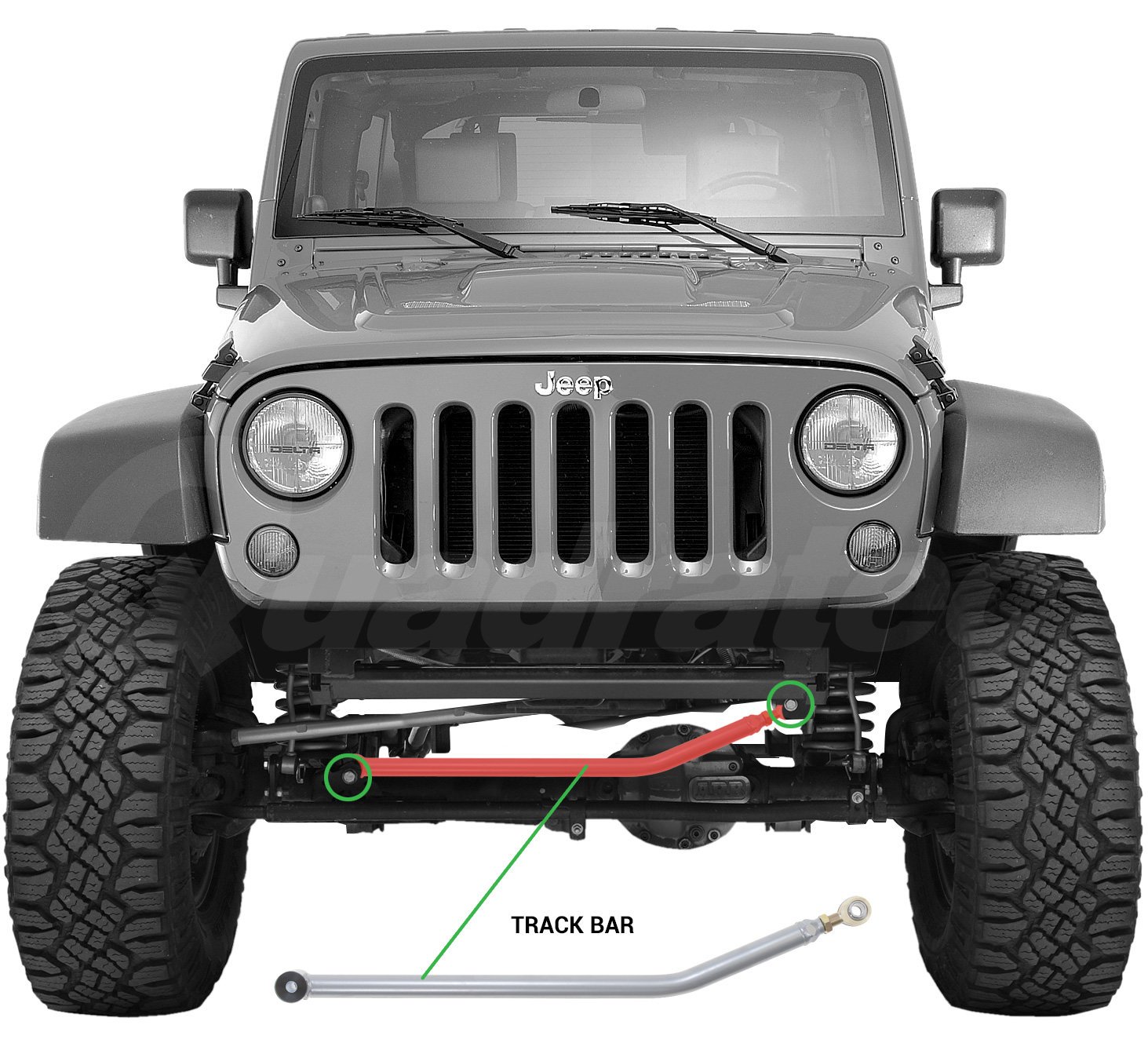 Arriba 32+ imagen track bar jeep wrangler