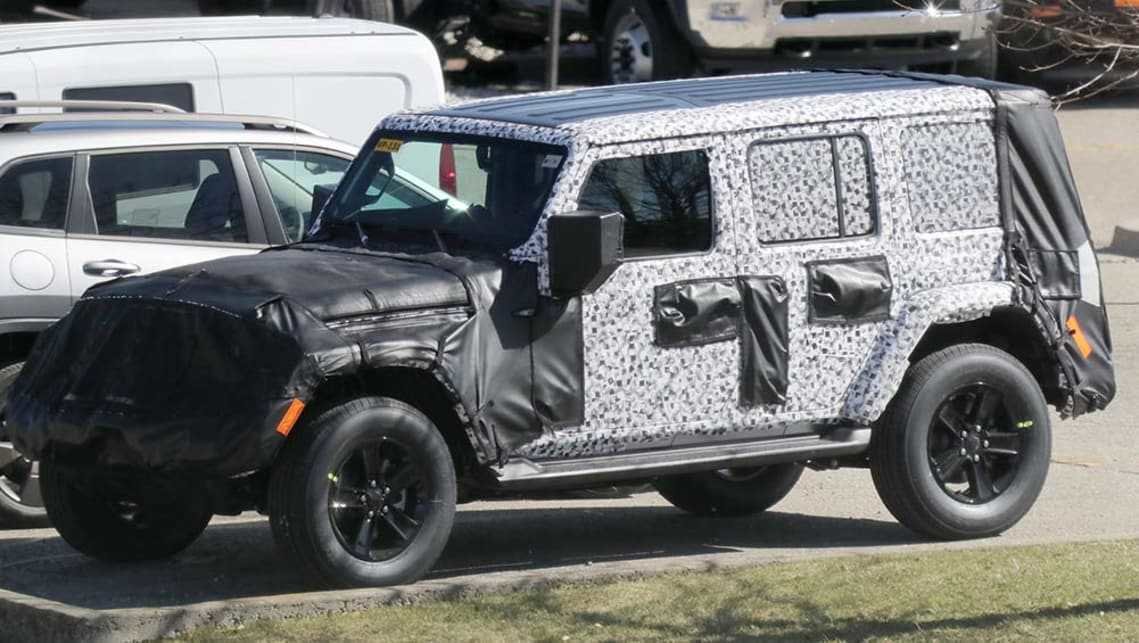 <br />
SPIED: Images of 2018 Jeep Wrangler JL Body Shell Surface