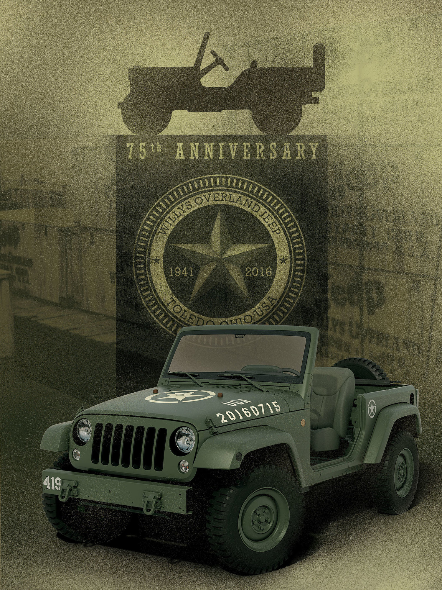 Jeep Salutes History, Fans with WWII-Themed Concept on 75th Anniversary |  Quadratec