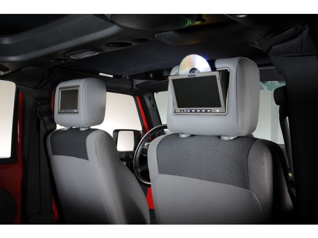 a-1250 all-in-one headrest monitor dual dvd system for 07-10 Jeep Wrangler  JK | Quadratec