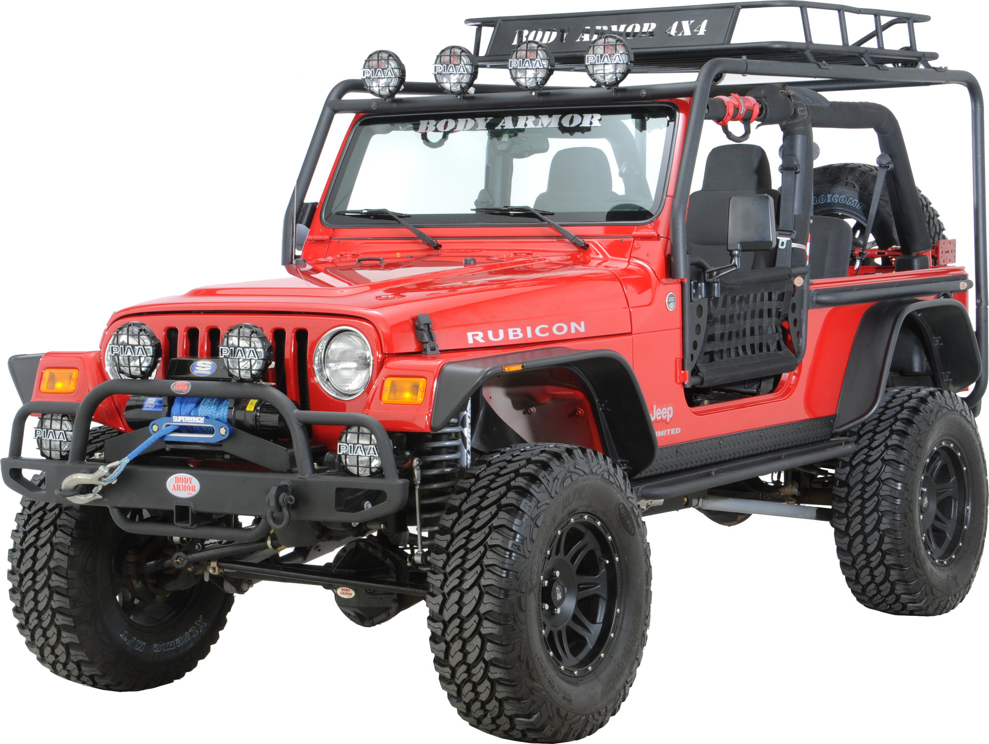 Body Armor TJ-6125 Roof Rack Base Kit for 97-06 Jeep Wrangler TJ | Quadratec