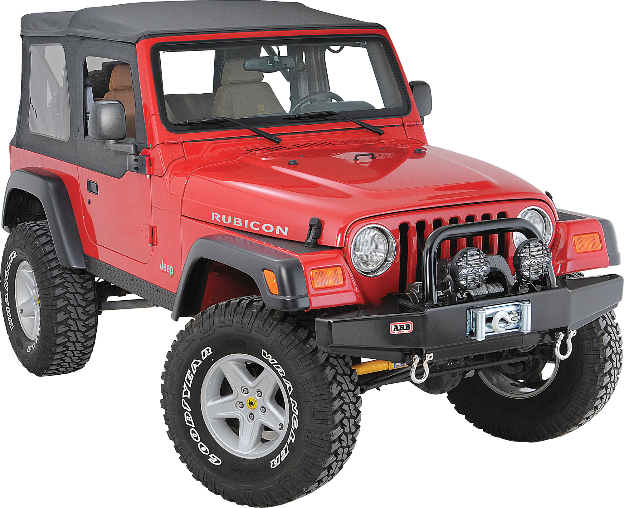 ARB 3450150 Quadratec Edition Front Stubby Bull Bar Bumper for 87-06 Jeep  Wrangler YJ, TJ & Unlimited | Quadratec