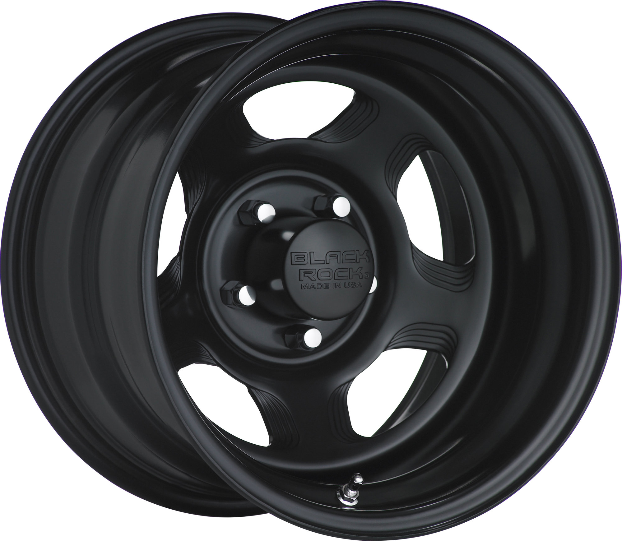 Black Rock Series 941 Dune Steel Wheel in Matte Black for Jeep Vehicles