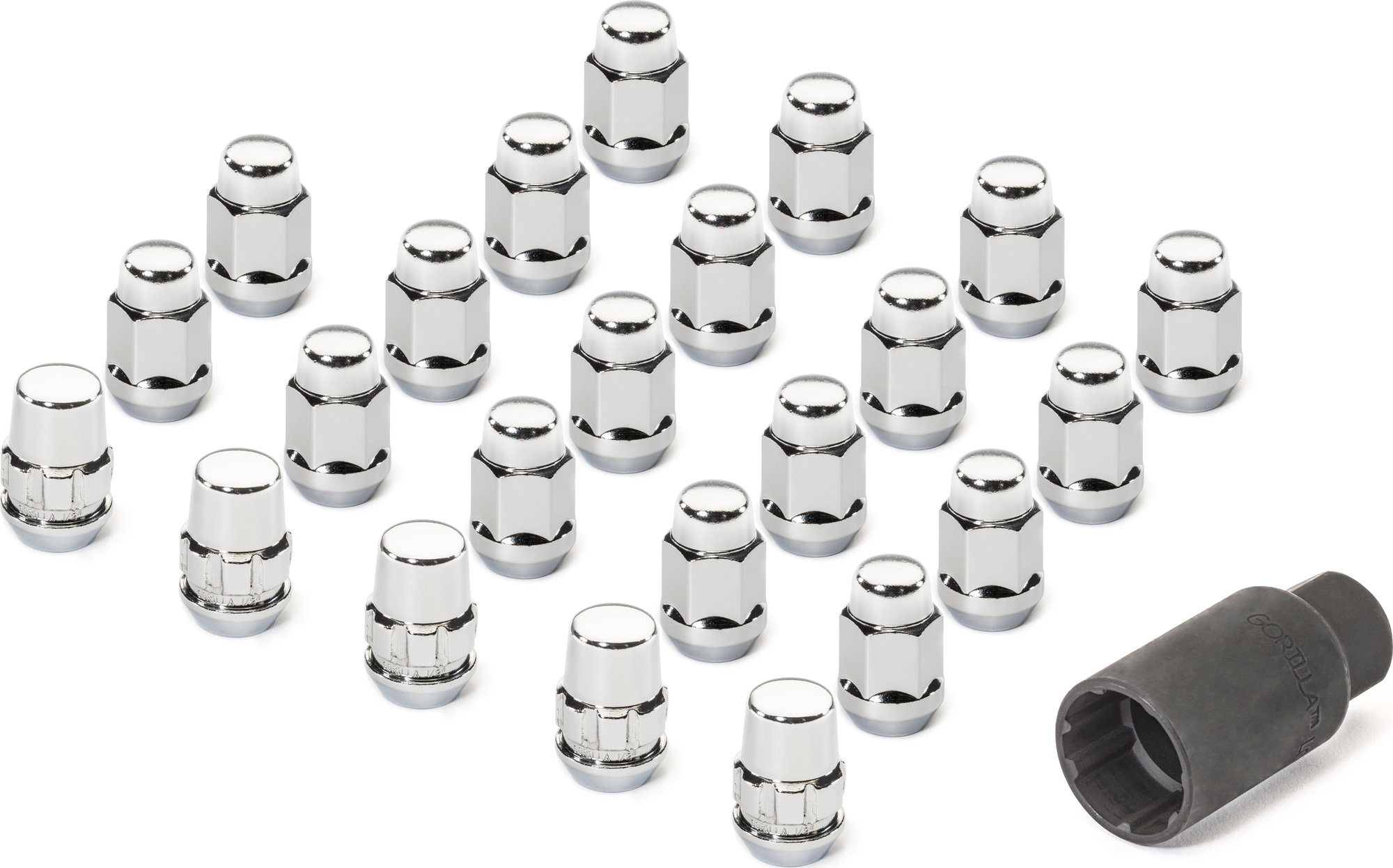 Gorilla Automotive Acorn Style 34 Hex 12 20 Thread Wheel Installation Kit