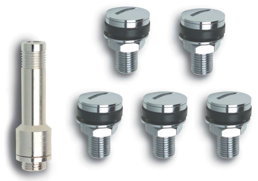 Gorilla Automotive VS407B5 Flush Mount Valve Stems with Slotted Cap