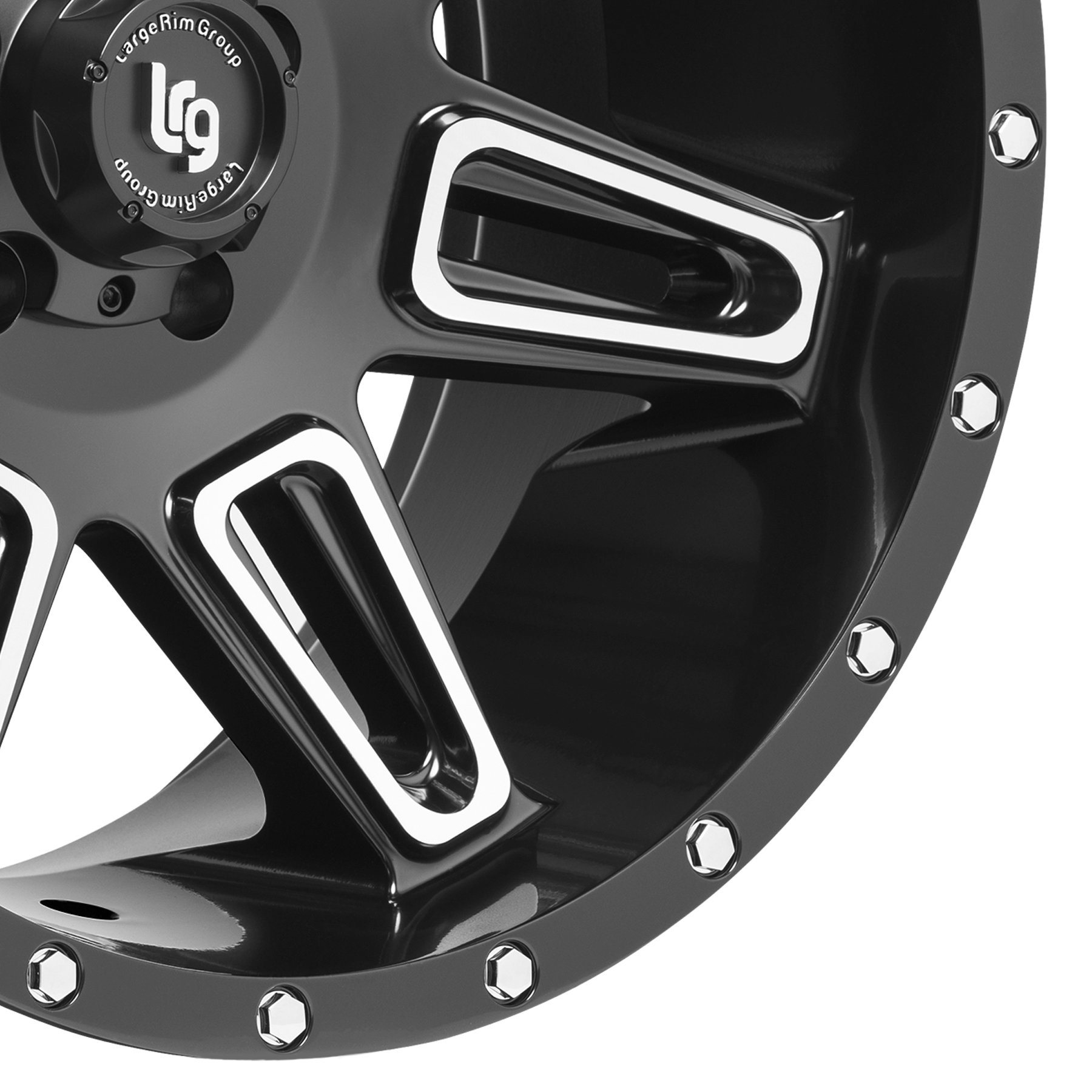 LRG Burst Series 117 Black with Machined Accents for 07-19 Jeep ...