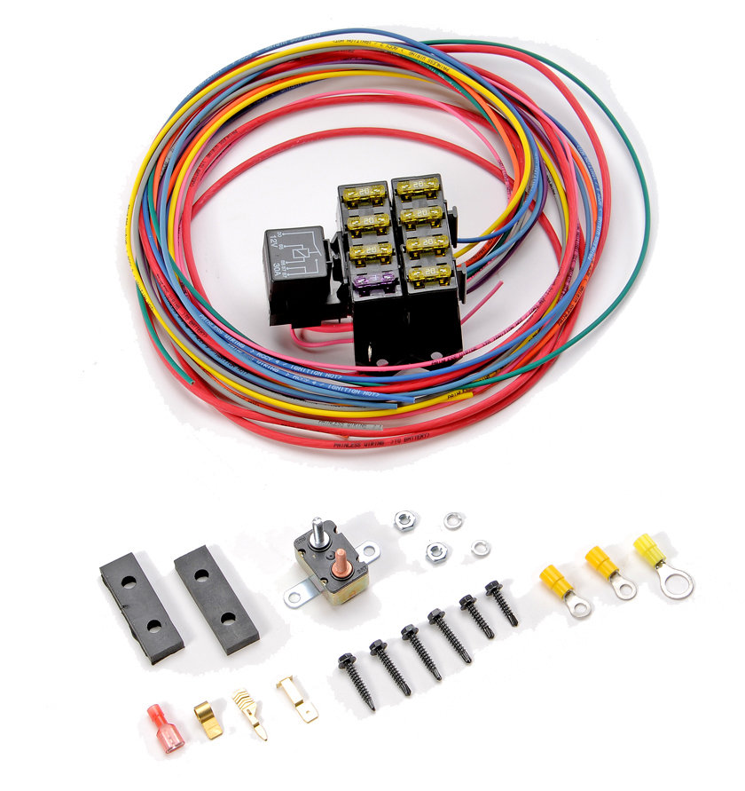 Wire Harness Fuse Block Upgrade Kit for 50-70 Jeep Stranded Insulation PolyProp 