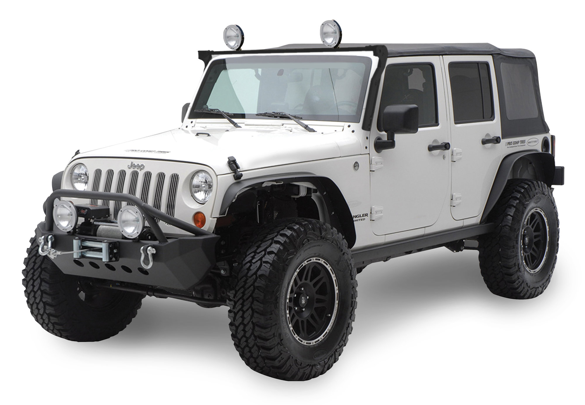 CARR 210221 XRS Rota Light Bar in Black Powder Coat for 0718 Jeep