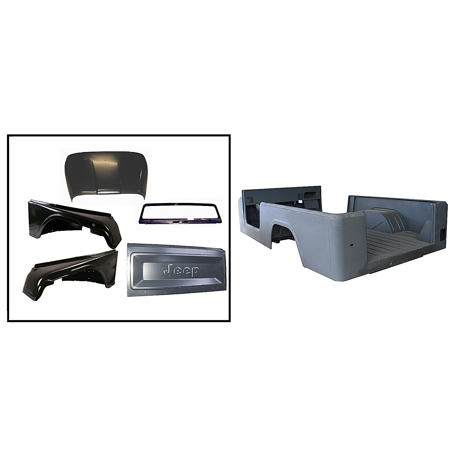 OMIX 12001.18 Steel Body Tub Kit for 8186 Jeep CJ8 Scrambler Quadratec