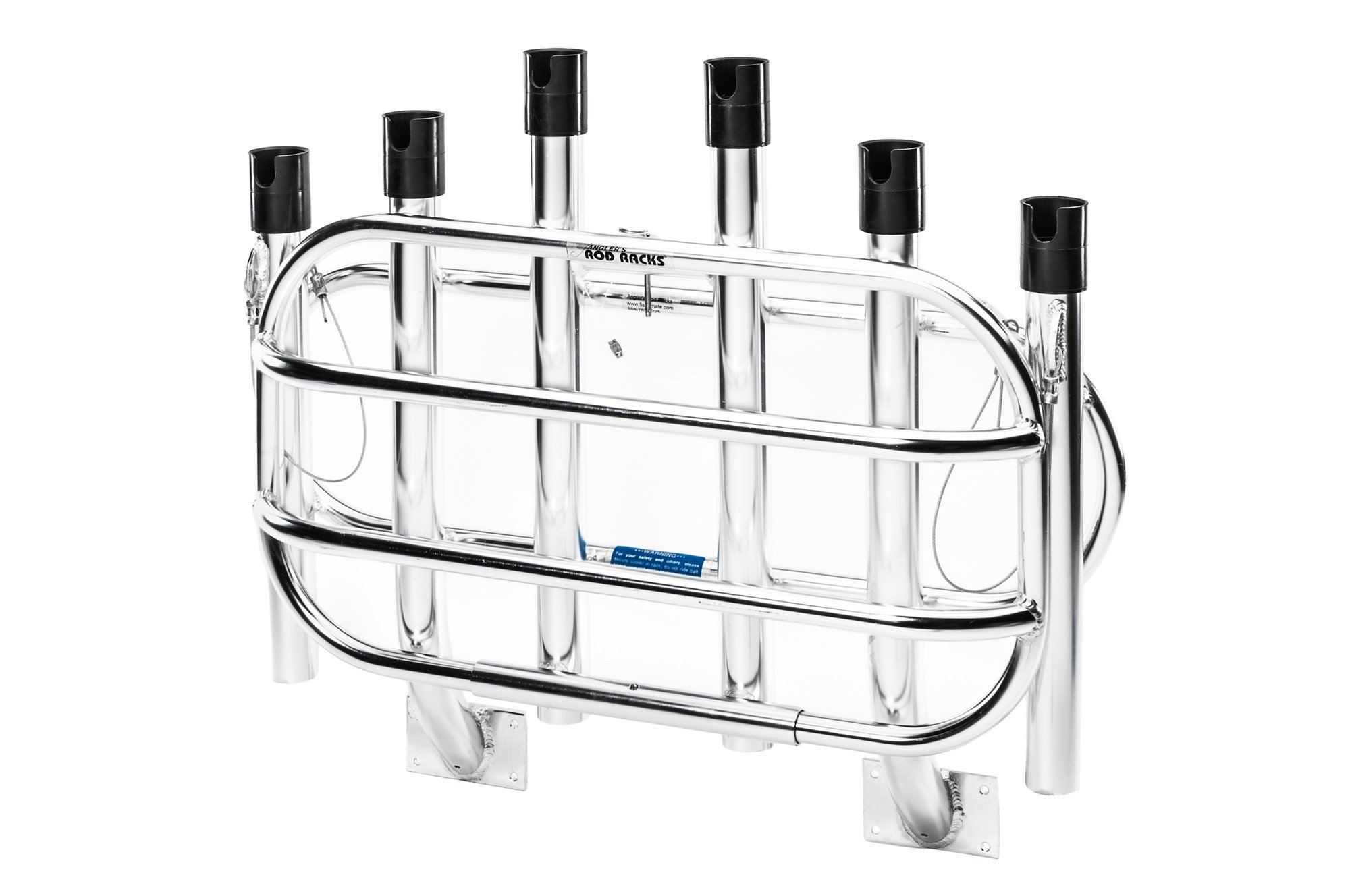 Angler's 136 Aluminum Rod Rack 6-Rod Holder with Fold-Down Cooler