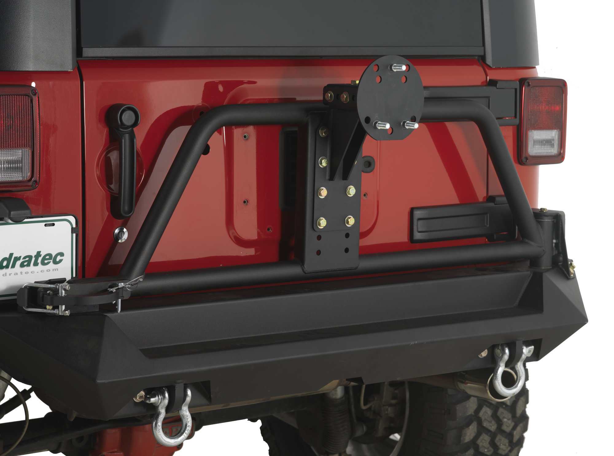 Fab Fours Rear Bumper with Tire Carrier in Textured Black for 07-18 Jeep  Wrangler JK | Quadratec