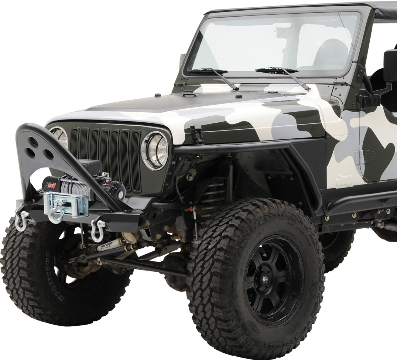 Smittybilt 76521 SMI Front SRC Stinger Bumper in Textured Black for 87-06 Jeep  Wrangler YJ, TJ & Unlimited | Quadratec