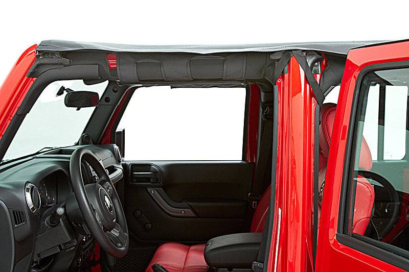 Bestop 52584-35 Header Safari Bikini Top for 10-18 Jeep Wrangler Unlimited  JK 4 Door | Quadratec