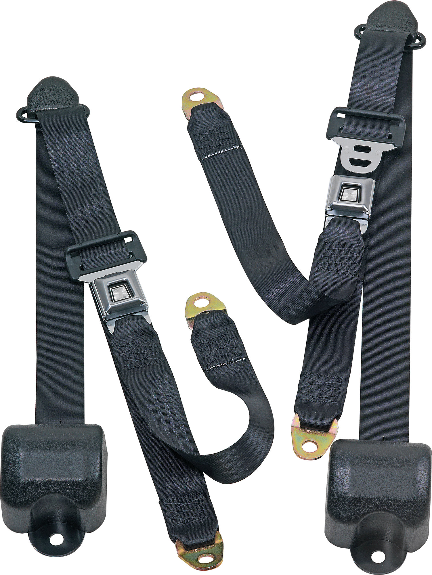 Seatbelt Solutions Front Metal Push Button 3 Point Retractable Belts for  82-91 Jeep CJ-5, CJ-7, CJ-8 Scrambler & Wrangler YJ | Quadratec