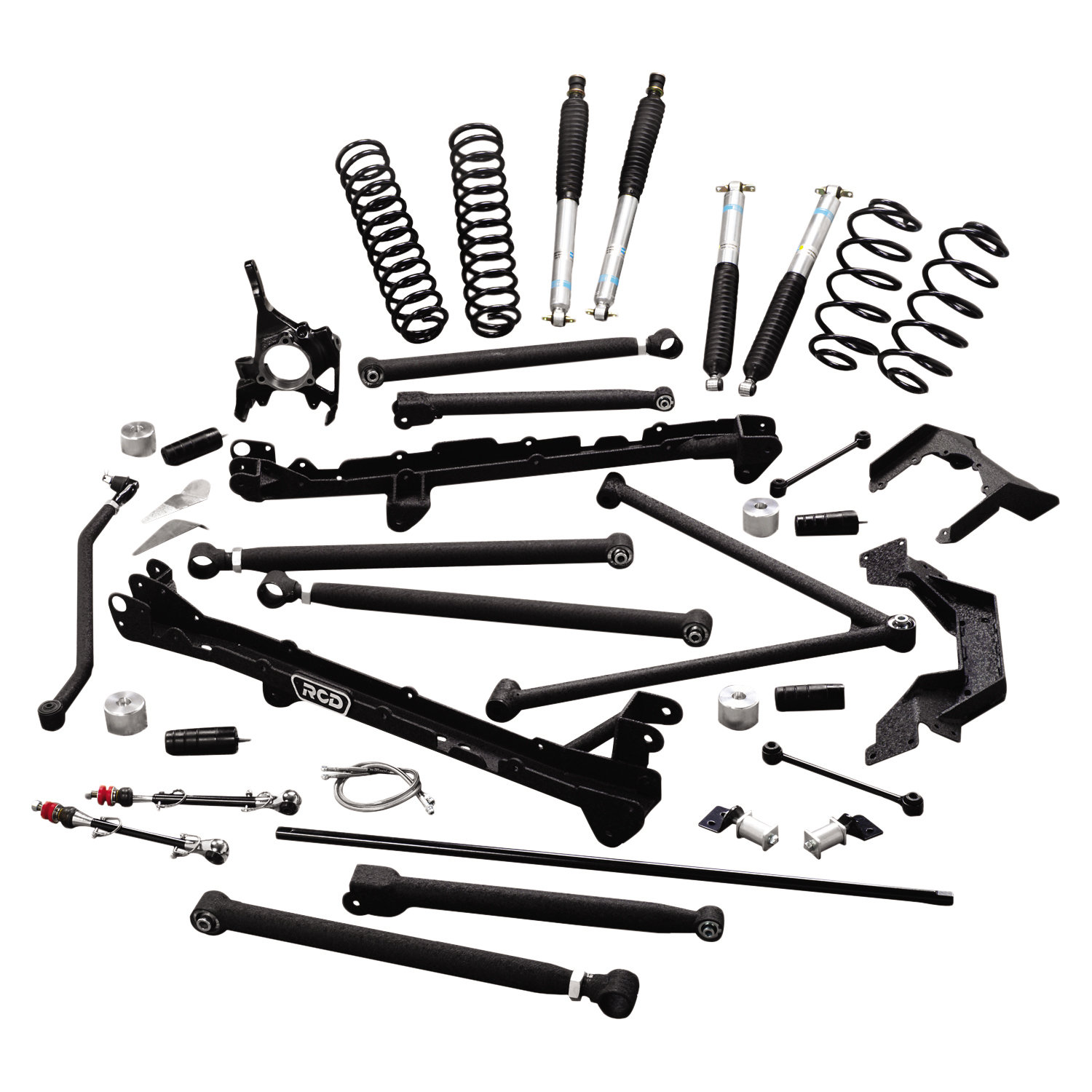 RCD Suspension 1045697 6" Long Arm Lift Kit with Bilstein Shocks for