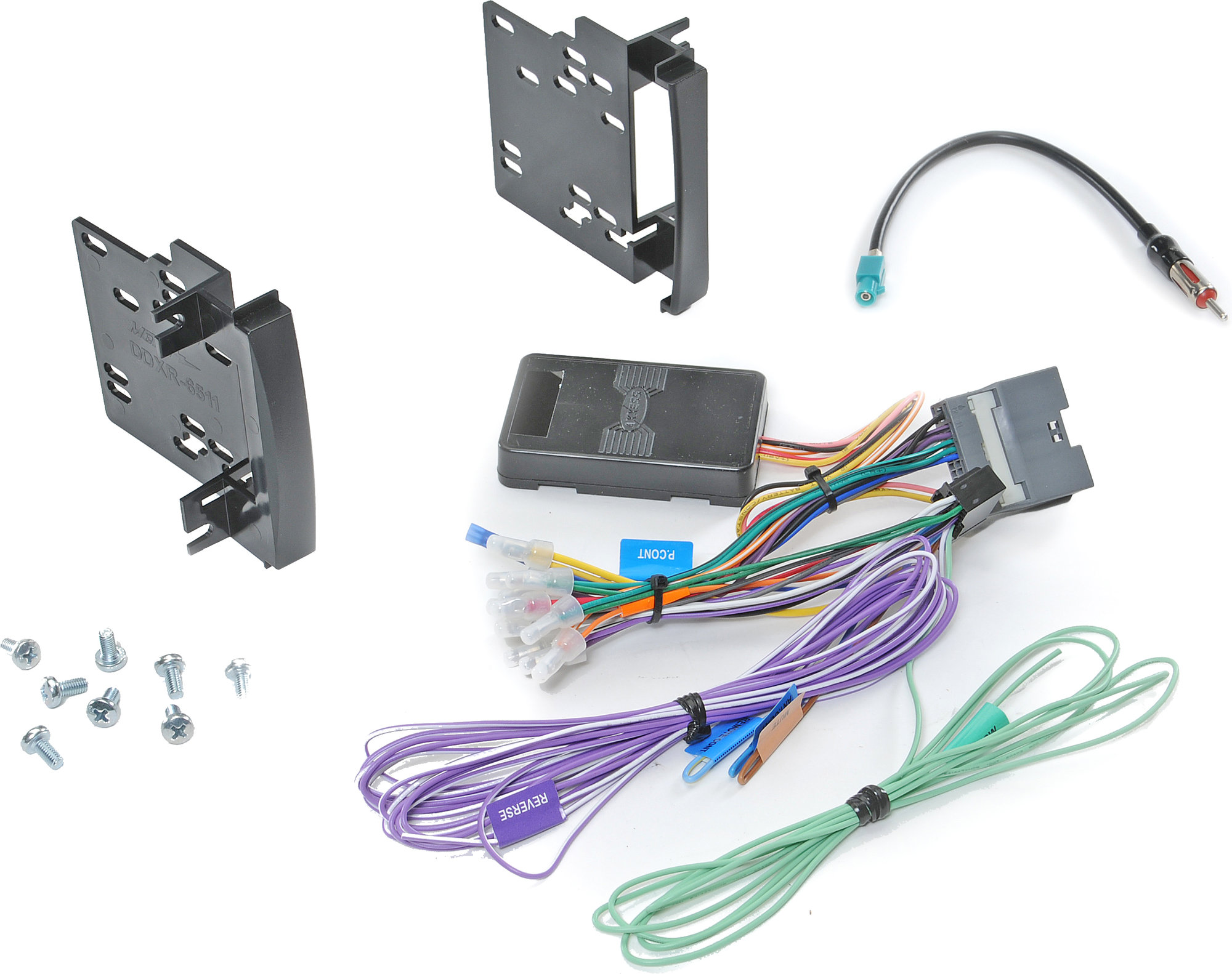 Kenwood 2-DIN Multimedia DVD Receiver Installation Kit for 07-15 Jeep