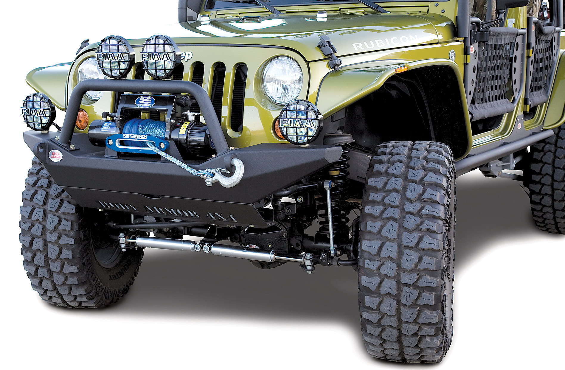 Body Armor JK-19531 4x4 Front High Clearance Bumper in Textured Black for  07-18 Jeep Wrangler JK | Quadratec