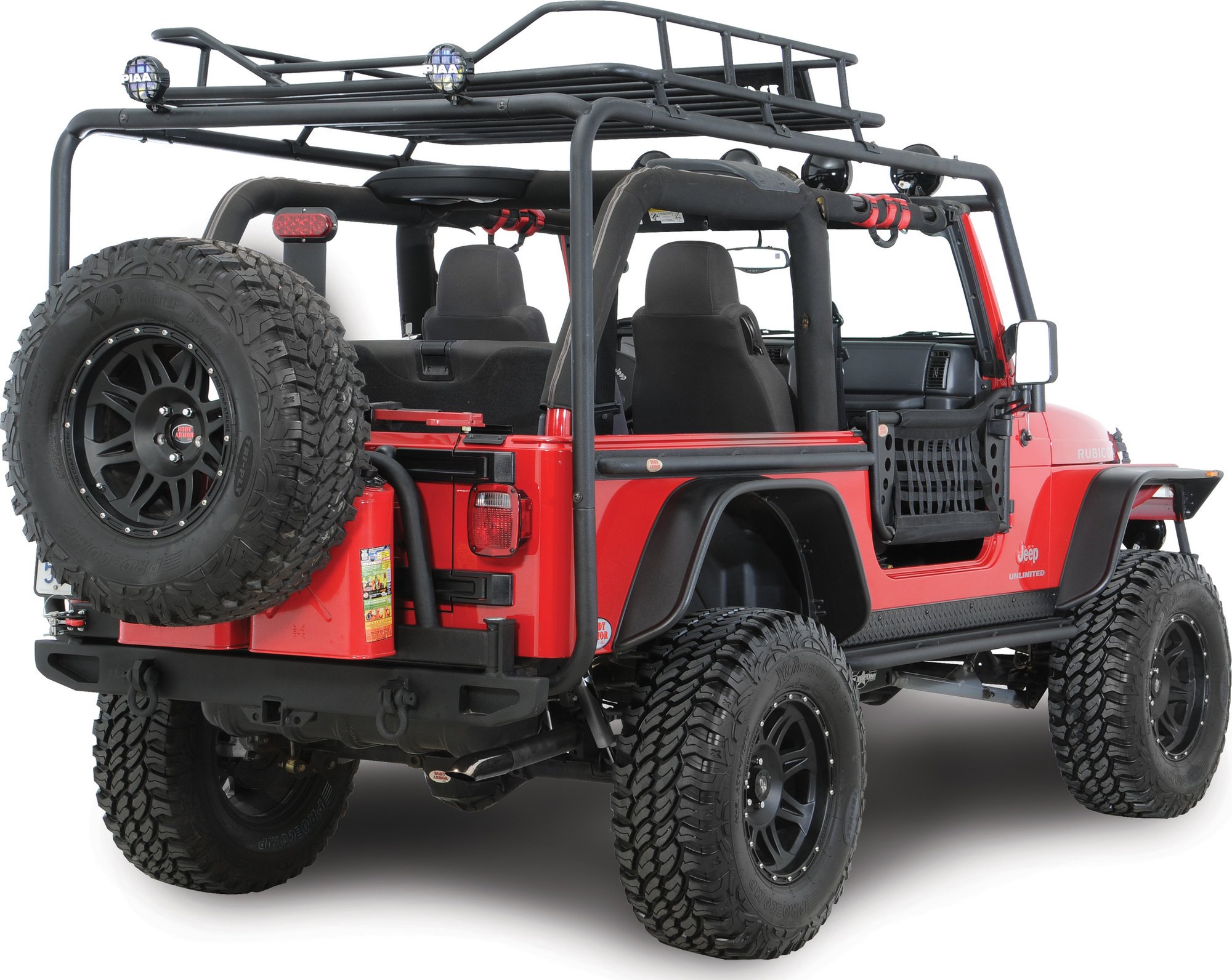 Body Armor Tub Rails for 97-06 Jeep Wrangler TJ | Quadratec