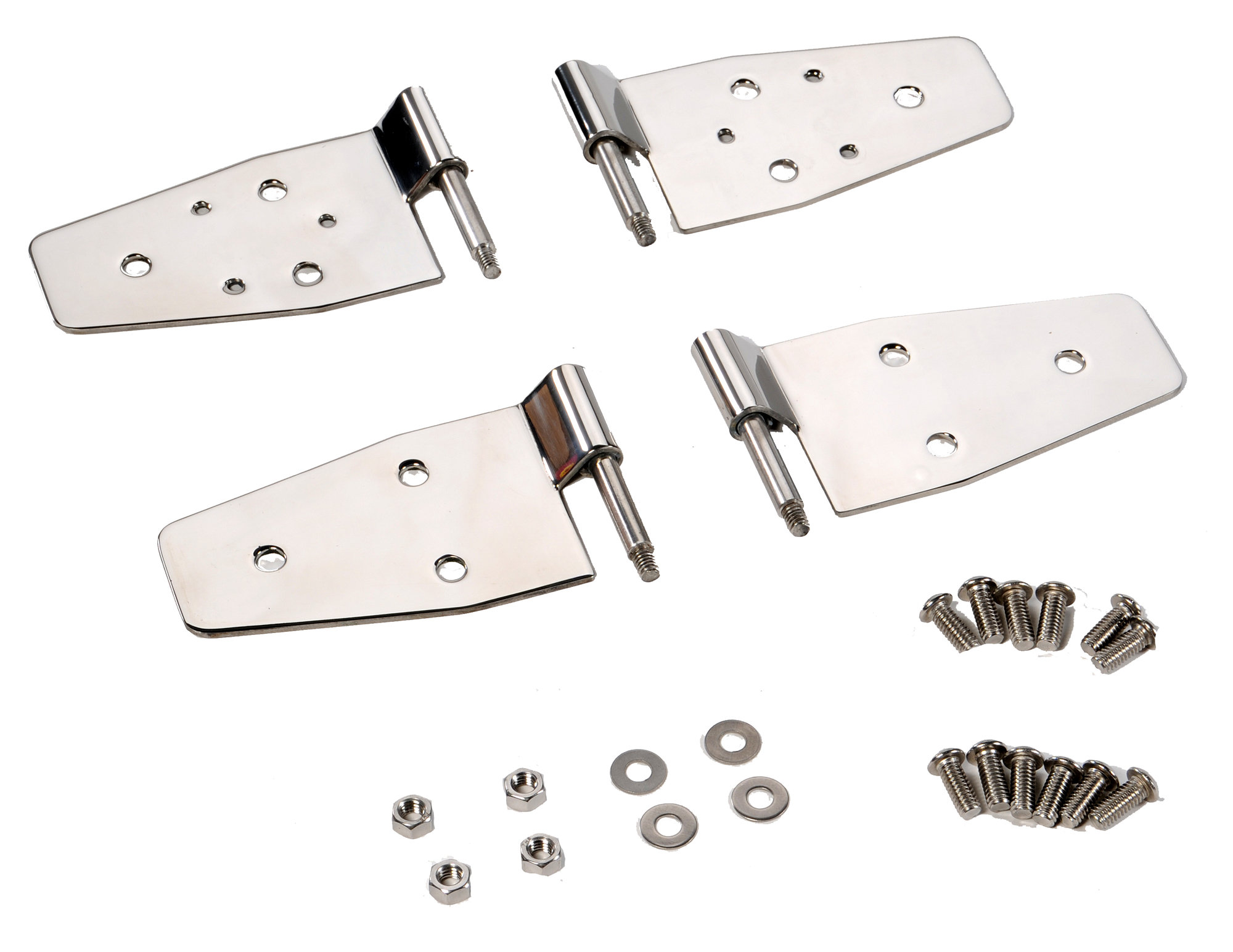 Crown Automotive RT34009 Half & Full Door Hinge Set in Stainless Steel for  88-06 Jeep Wrangler YJ, TJ & Unlimited | Quadratec