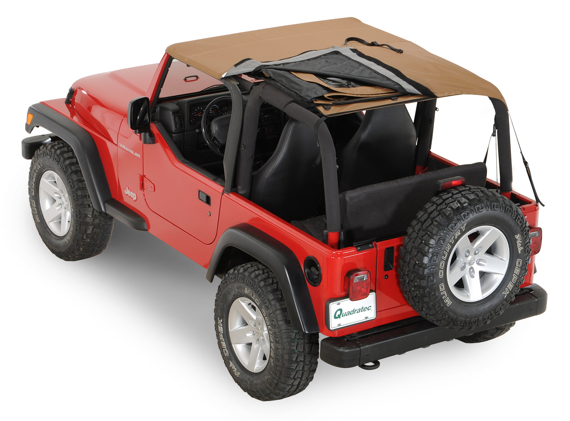 Rampage Products Frameless Trail Top Soft Top for 97-06 Jeep Wrangler TJ |  Quadratec