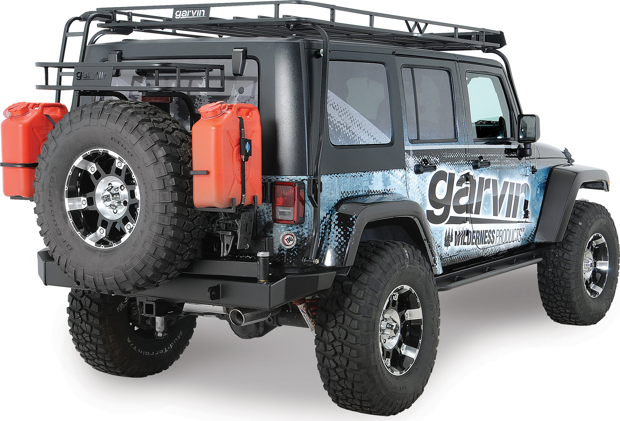 Garvin 66706 Passenger Side Jerry Can Holder for 07-18 Jeep Wrangler JK  with Garvin G2 Swing Away | Quadratec