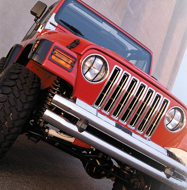 Smittybilt 7509 Chrome Grille Inserts for 87-95 Jeep Wrangler YJ | Quadratec