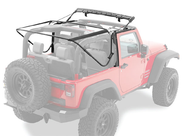 Bache complète Trektop NX - Couleur : Black - Wrangler JK