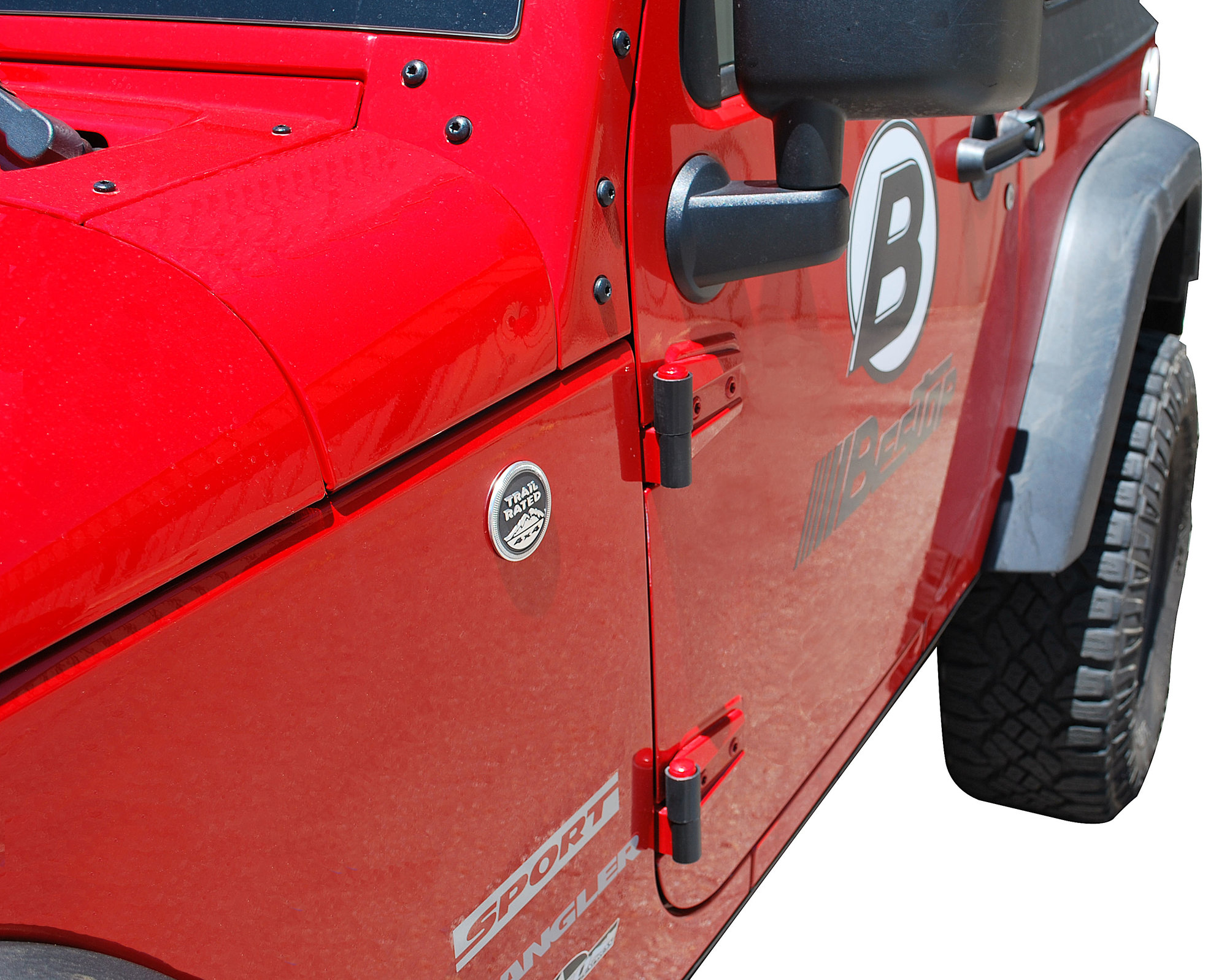 Bestop Door Hinge Protectors for 88-16 Jeep Wrangler YJ, TJ, TJ Unlimited,  JK & Wrangler Unlimited JK | Quadratec