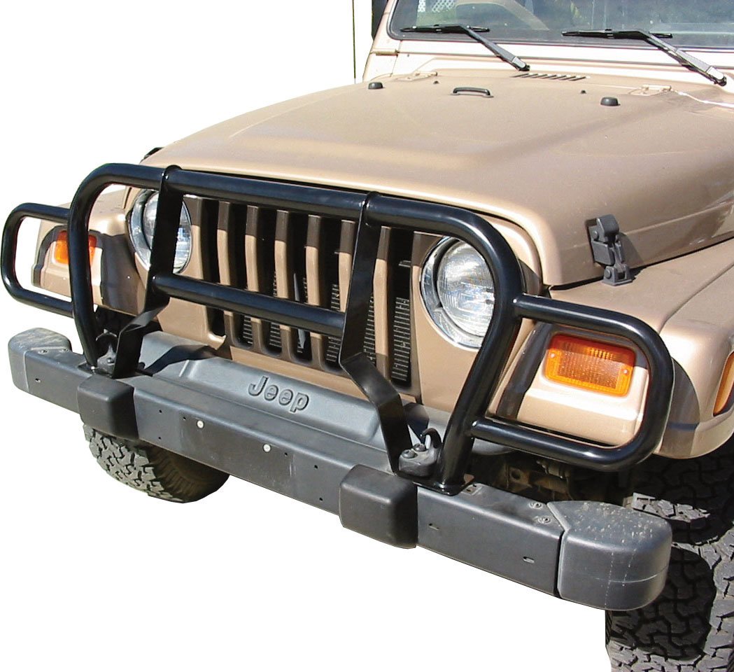 Rampage Products Euro Grille Guard for 87-06 Jeep Wrangler YJ, TJ &  Unlimited TJ | Quadratec