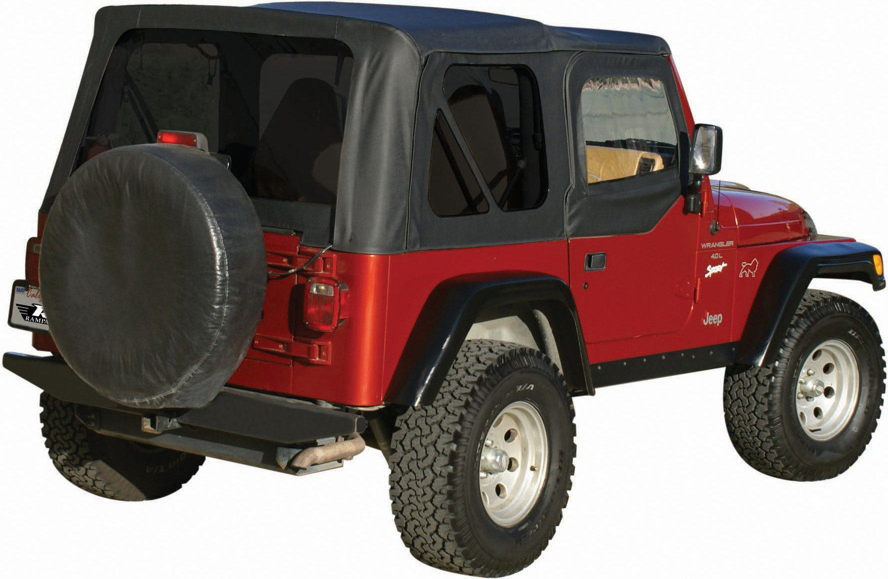 Rampage Products Replacement Soft Top with Skins & Tinted Windows for 97-06 Jeep  Wrangler TJ | Quadratec