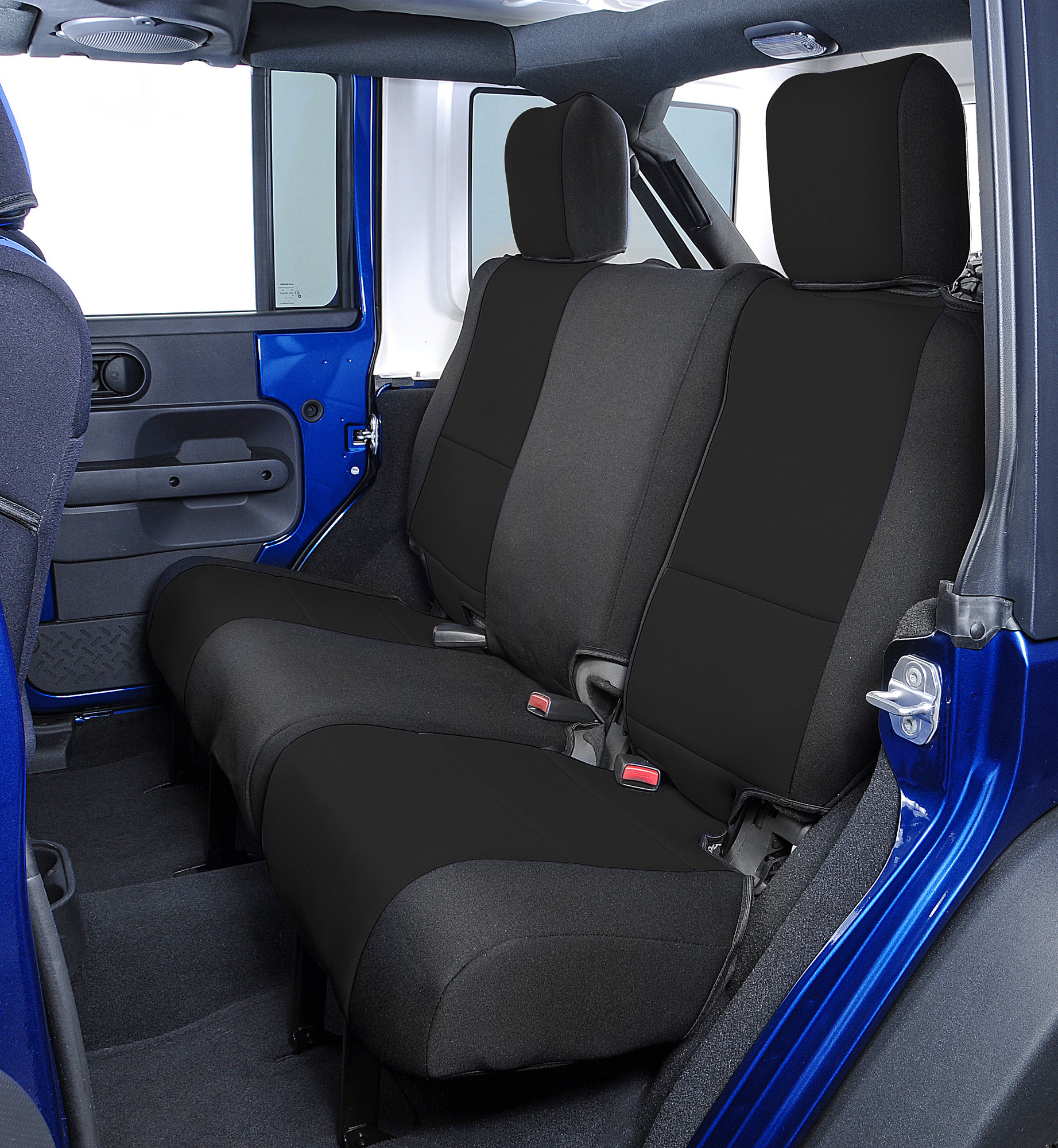 Coverking Custom Rear Seat Covers For 11 18 Jeep Wrangler Jk 2 Door