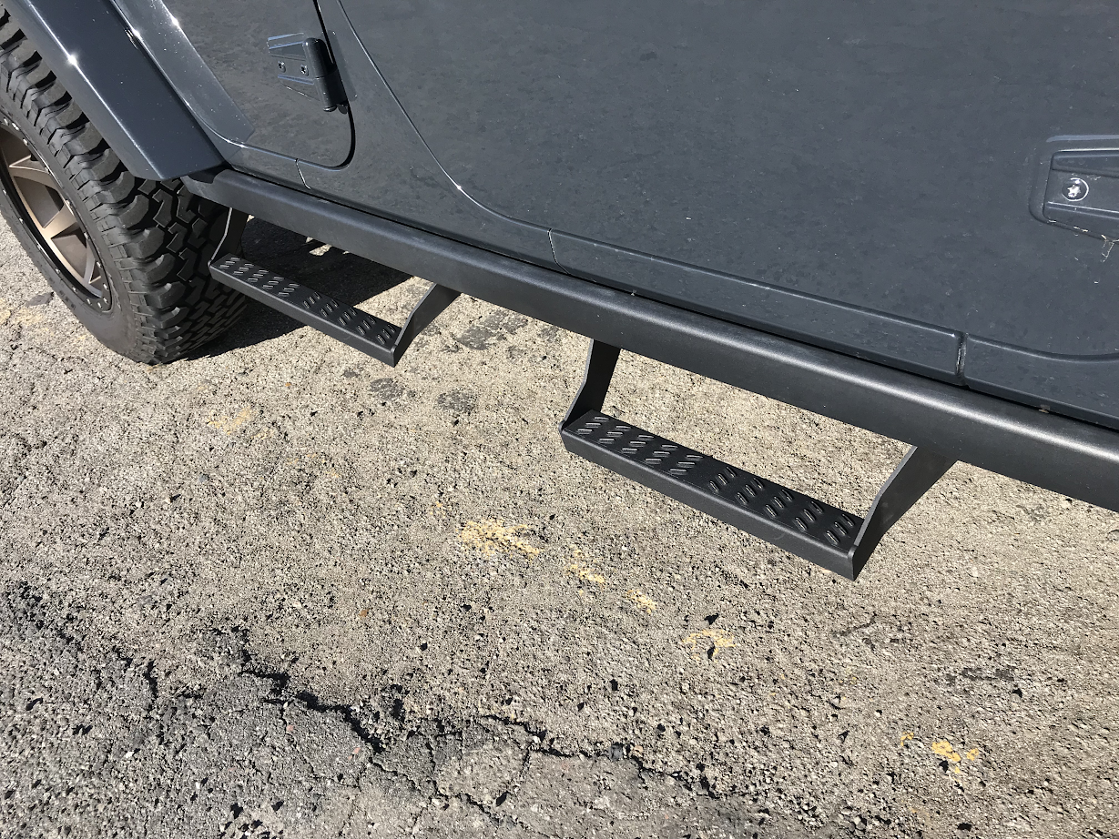 Trigger 15000 Rubicon Slider Steps for 07-18 Jeep Wrangler Rubicon &  Wrangler Unlimited Rubicon JK with Factory Rock Rails | Quadratec
