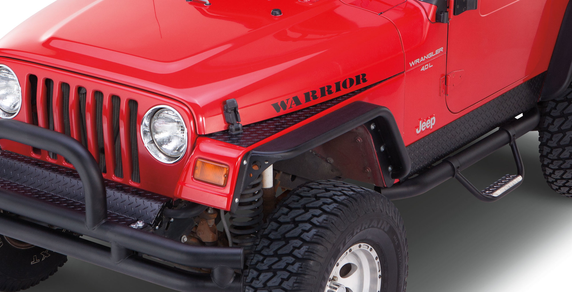 Warrior Products Fender Top Covers for 98-06 Jeep Wrangler TJ & Unlimited |  Quadratec