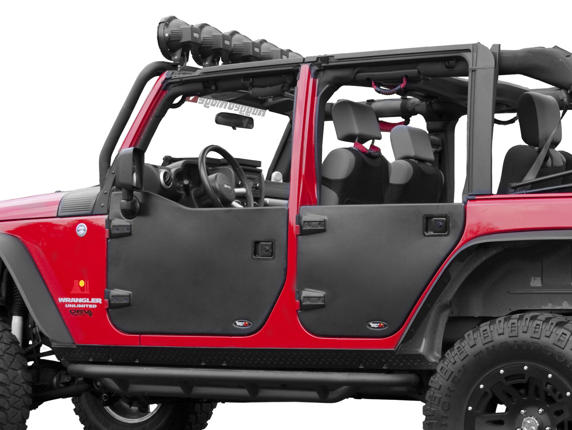 Rugged Ridge 1150901 Front Half Doors For 07 18 Jeep Wrangler Jk