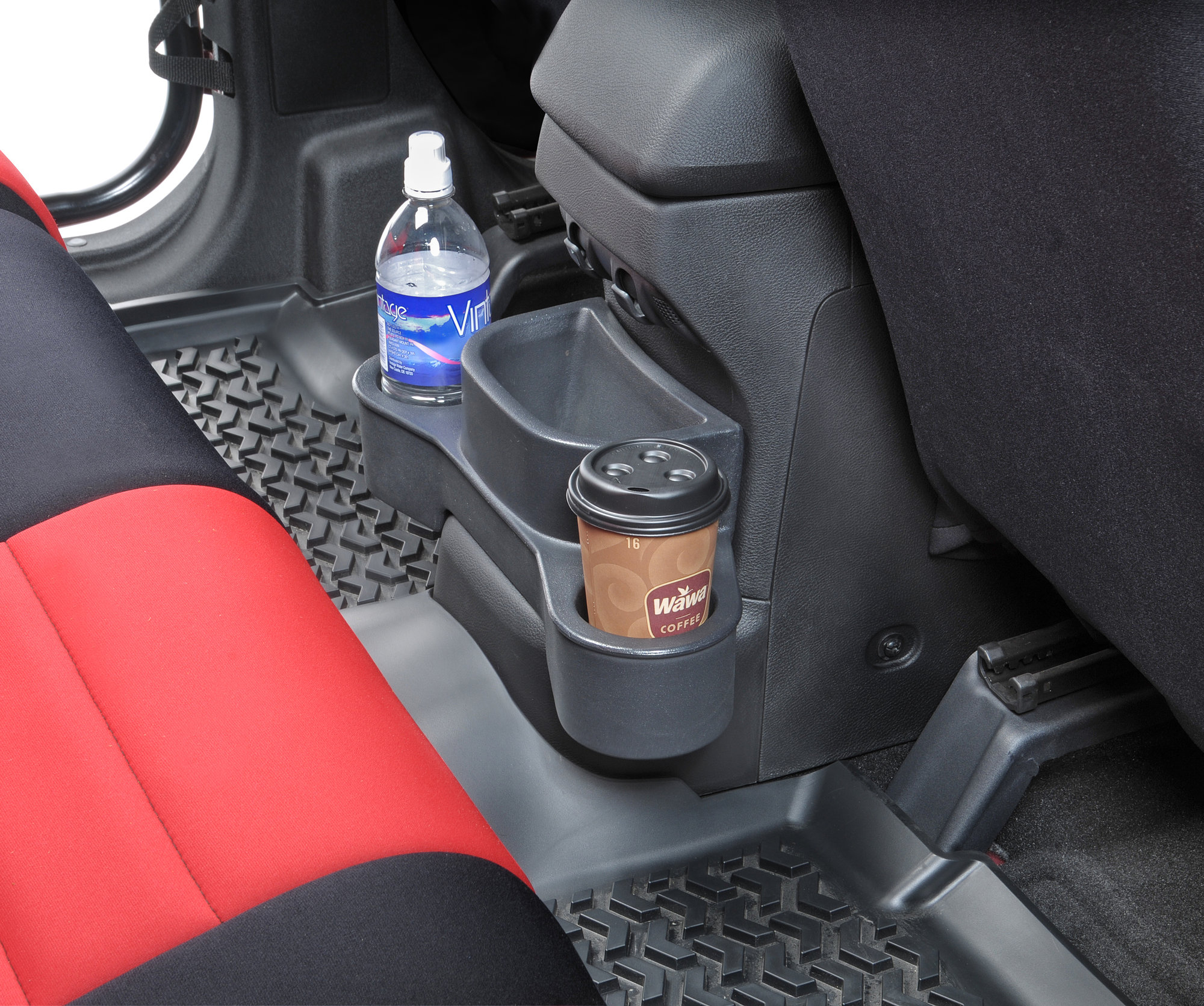 Vertically Driven Products 31600 Trash Can with Cup Holders for 11-18 Jeep  Wrangler JK | Quadratec