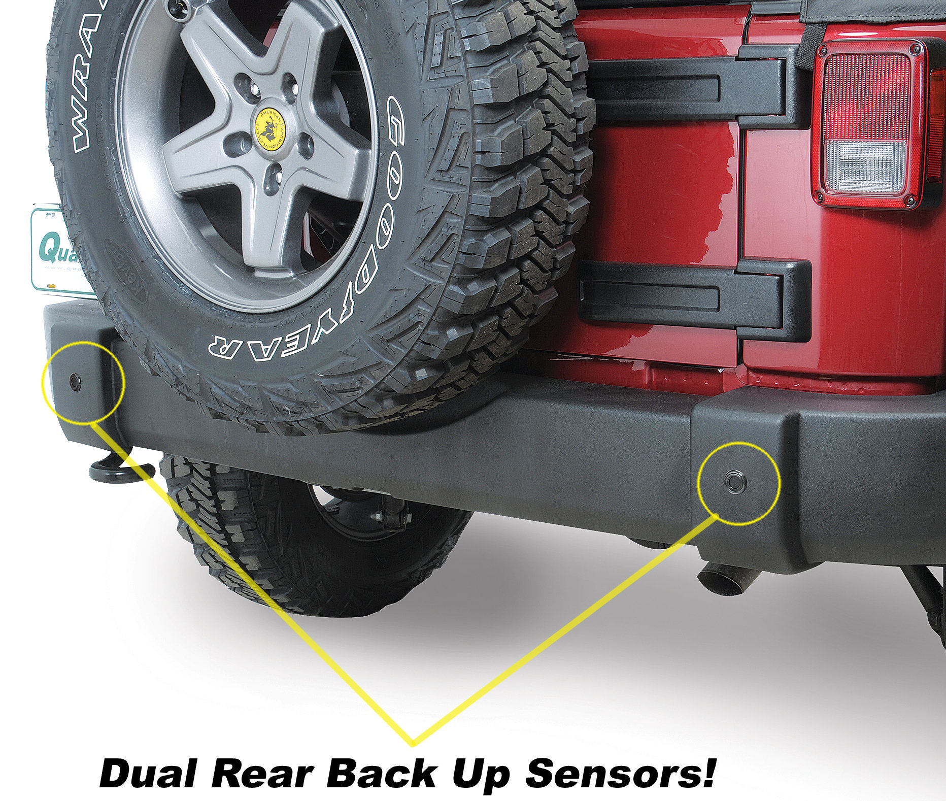 EchoMaster JKRSS Back Up Sensor Kit for 07-18 Jeep Wrangler JK | Quadratec