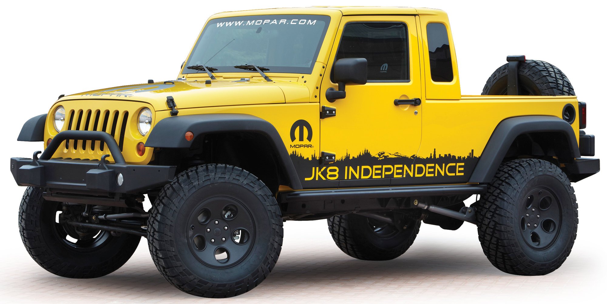 Mopar JK-8 Pickup Conversion Kit for 07-12 Jeep Wrangler Unlimited JK 4  Door | Quadratec
