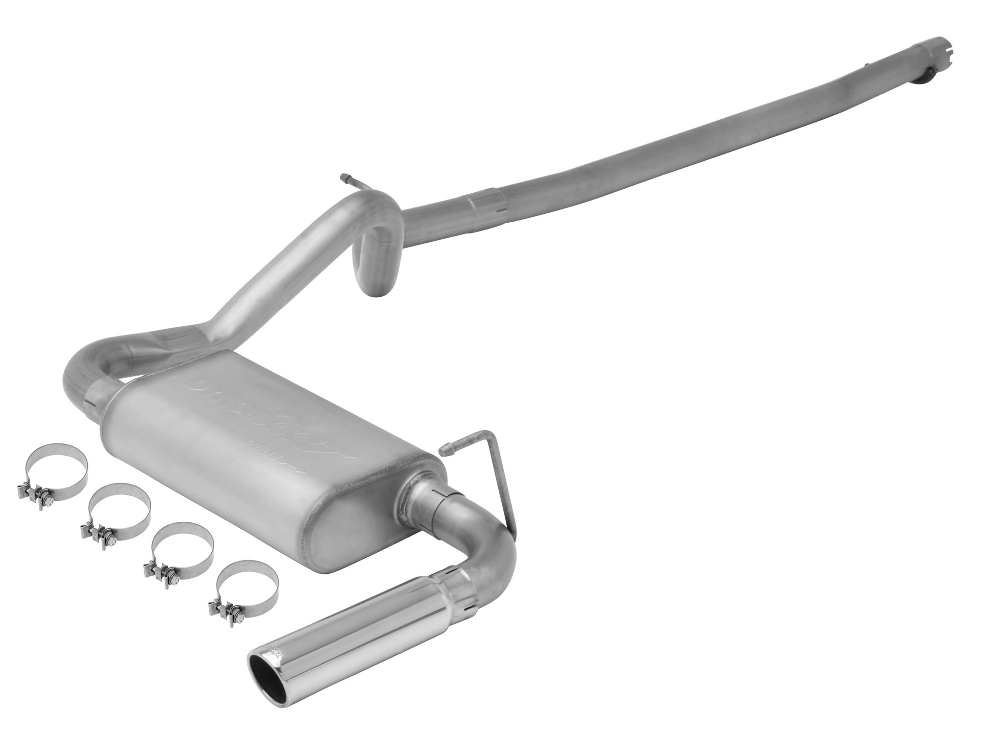 DynoMax 38456 Exhaust with Dynomax VT Muffler for 0711 Jeep Wrangler