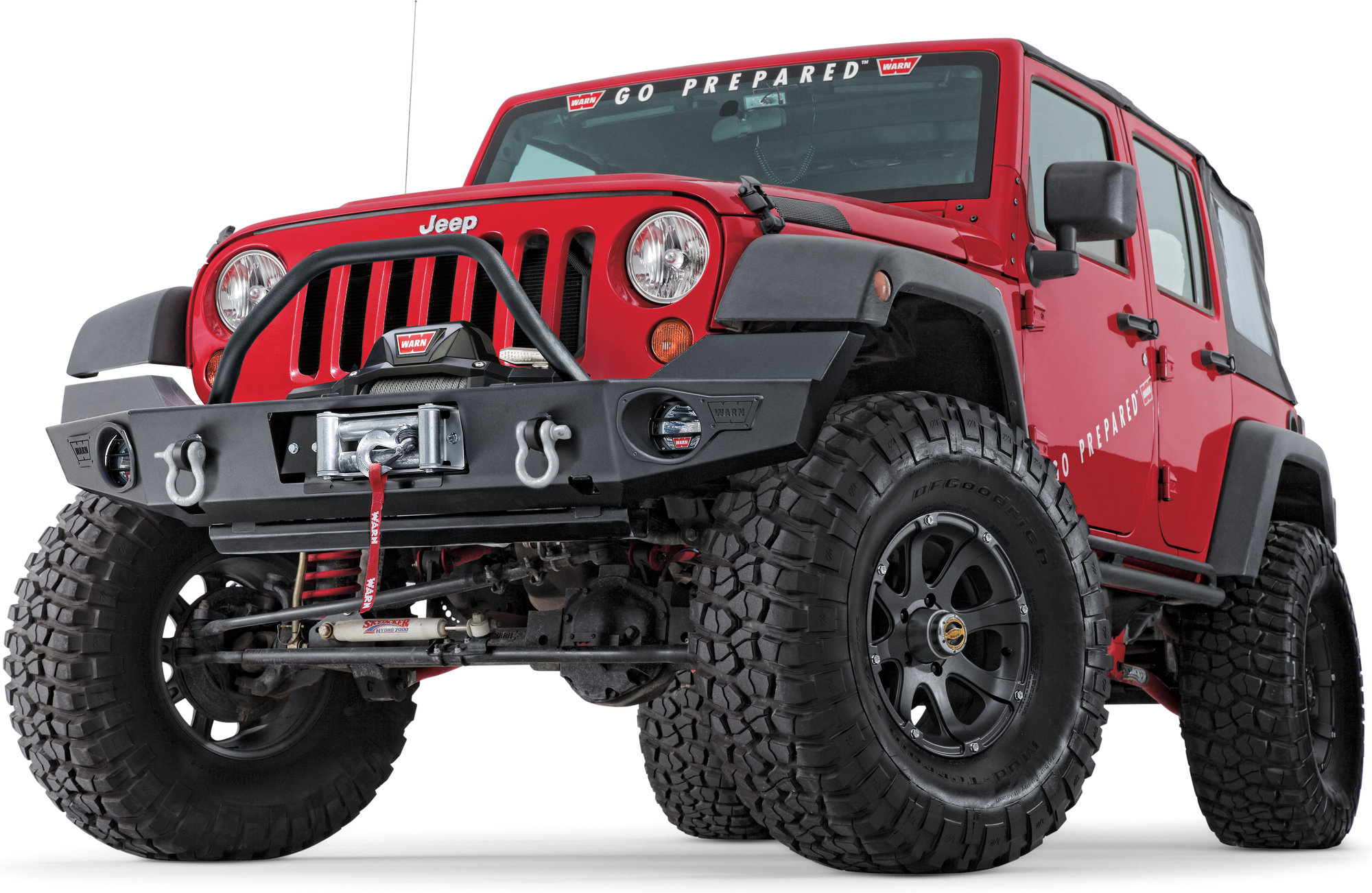 WARN 87750 Elite Series Front Bumper with Grille Guard for 07-18 Jeep