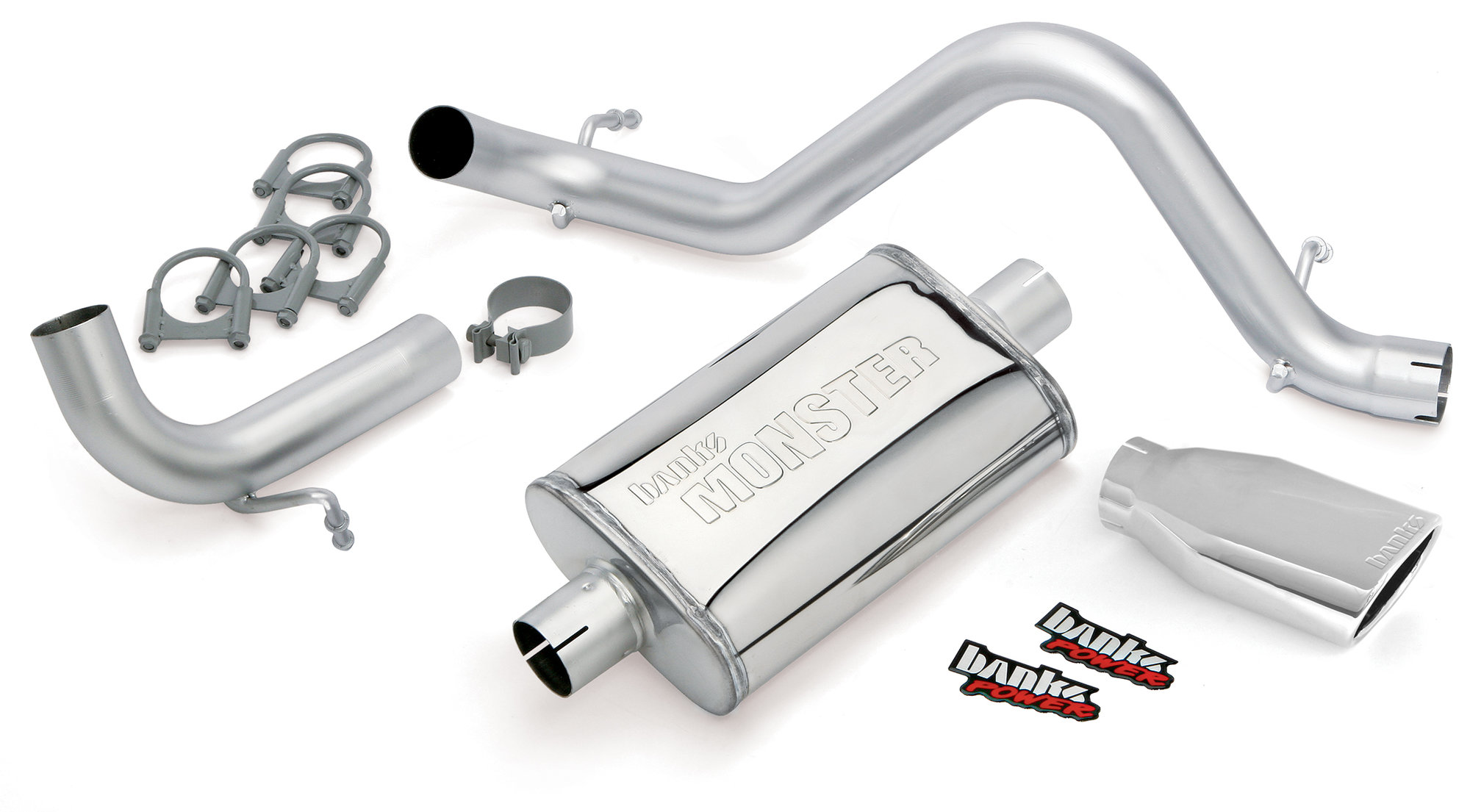 Gale Banks Engineering Monster Exhaust for 12-18 Jeep Wrangler JK 2 Door  with  | Quadratec