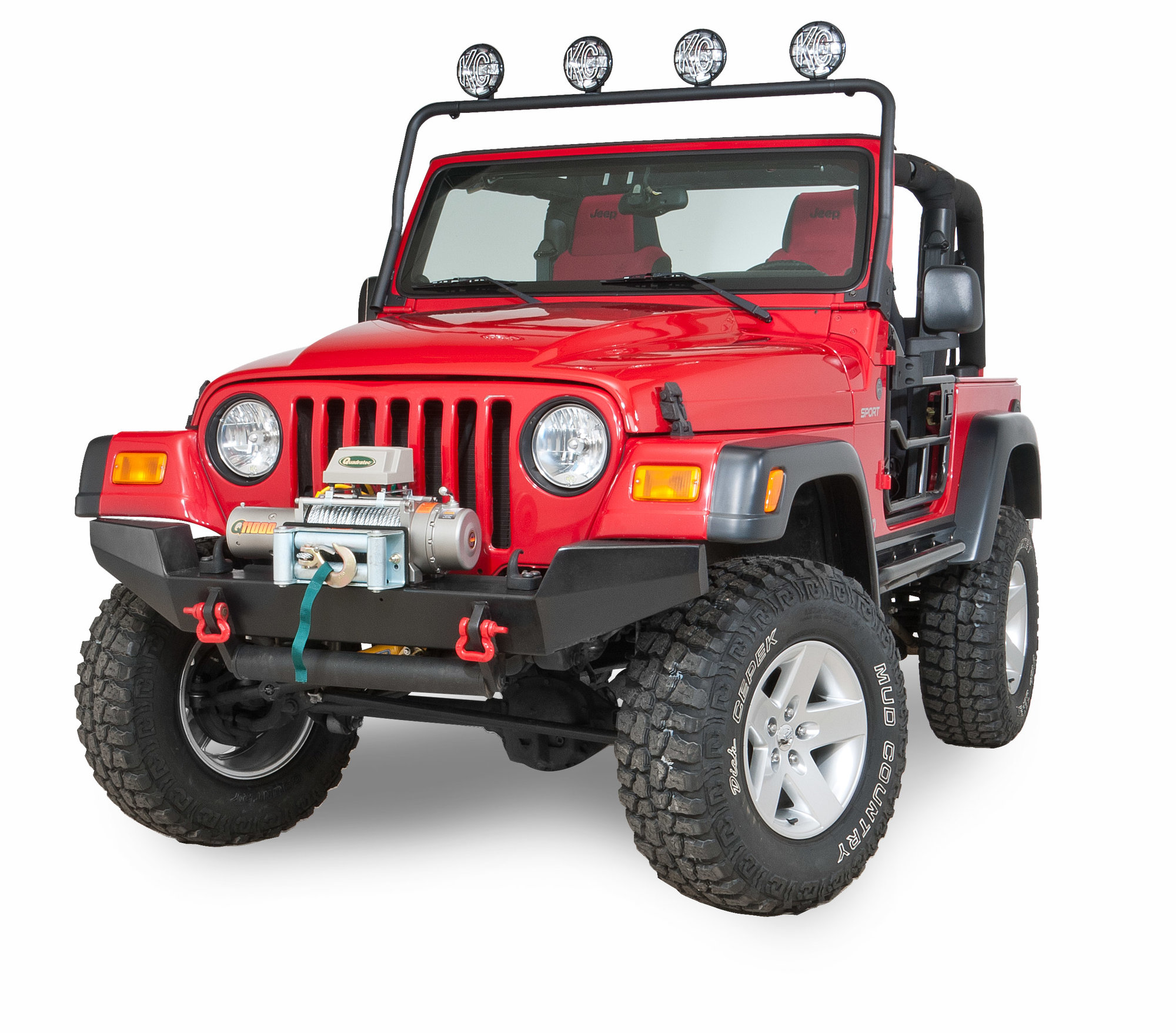 KC HiLiTES Windshield Mount Light Bar with 4 Apollo Pro Series Driving