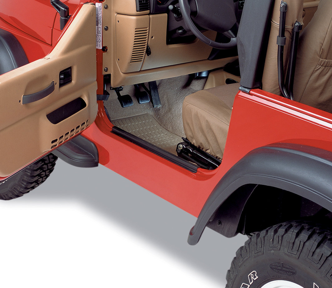 Bestop 51049 01 Highrock 4x4 Door Entry Guards For 97 06 Jeep Wrangler Tj Unlimited Quadratec