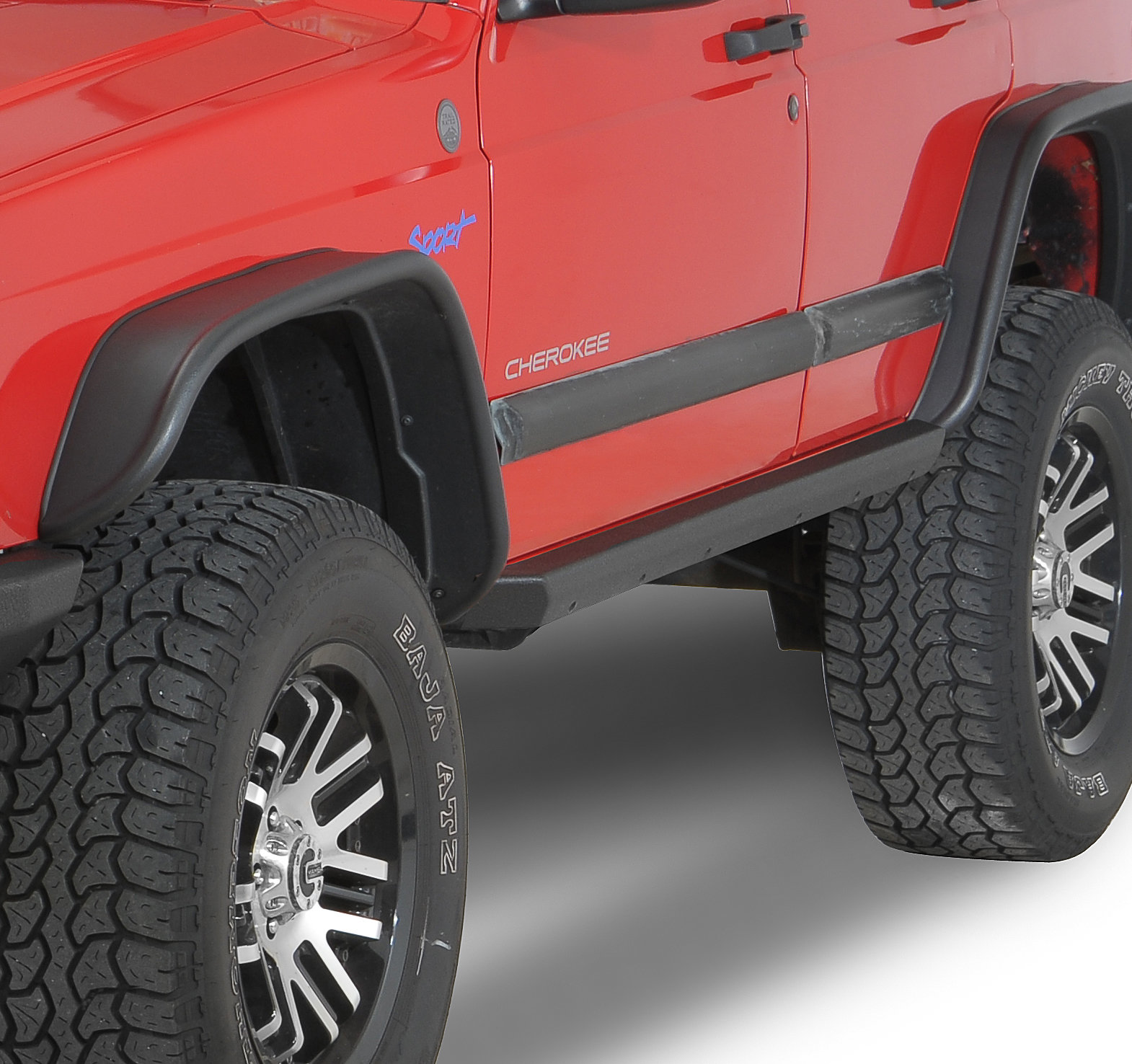 Smittybilt 76853 XRC Rock Sliders for 84-01 Jeep Cherokee XJ.